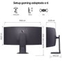 LG 45GX950A-B UltraGear OLED Curvo 45 pulg 5K2K 165Hz